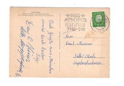 Ansichtskarte München / Feldherrnhalle und Theatinerkirche / G1-53