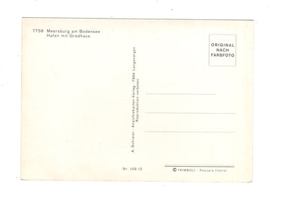 Ansichtskarte Meersburg am Bodensee / Hafen mit Gredhaus / K1-52