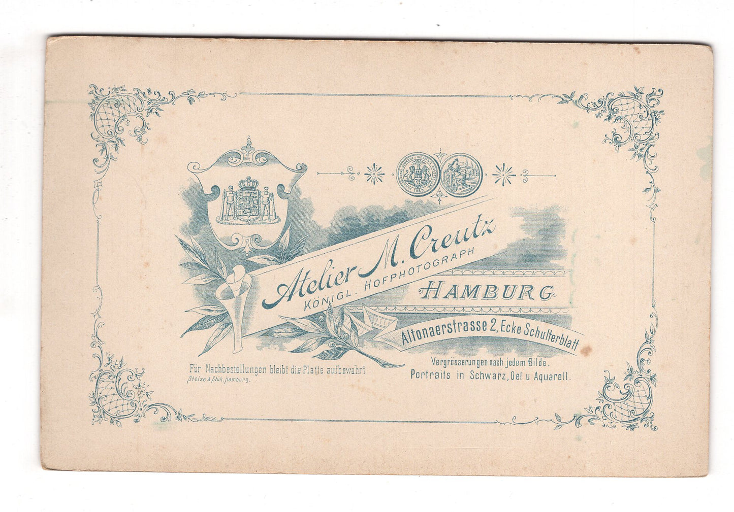 Fotografie Feines Paar - Hamburg 1890er / CAB X-26