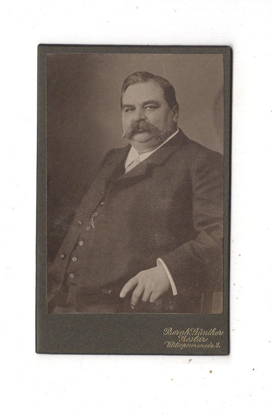 Fotografie Feiner Herr - Goslar um 1910