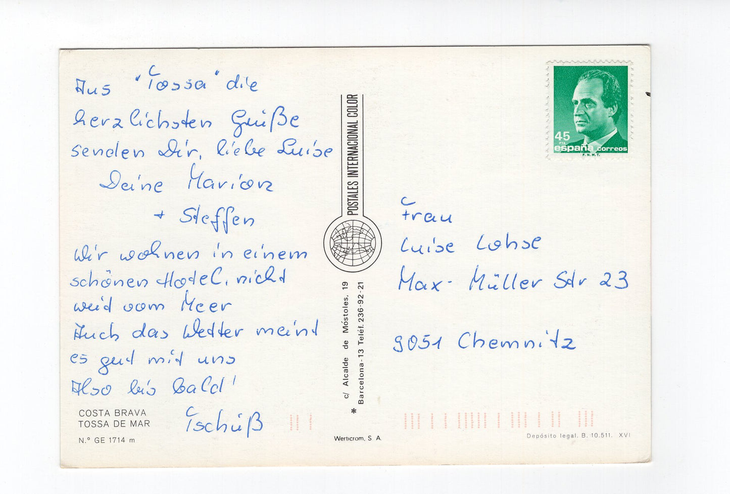 Ansichtskarte Tossa de Mar / Costa Brava / Spanien