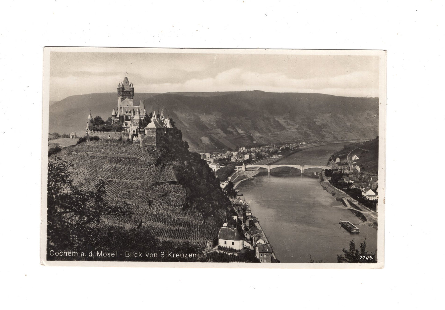 Ansichtskarte Cochem an der Mosel / Blick von 3 Kreuzen / M1-58