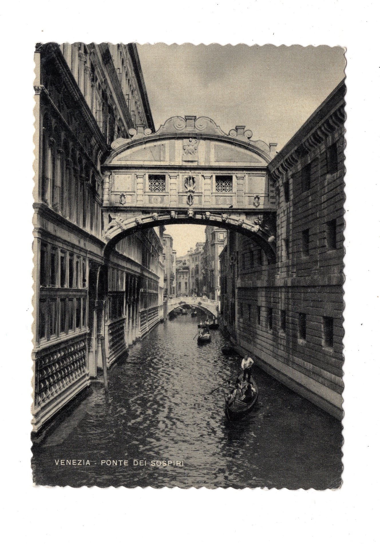Ansichtskarte Venezia Venedig / Ponte dei Sospiri / Italien / N1-59