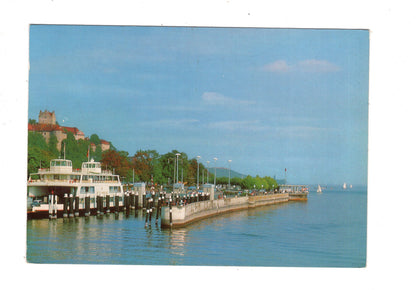 Ansichtskarte Meersburg am Bodensee / Fähre - Hafen / K1-53