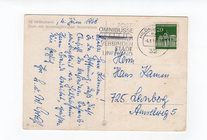 Ansichtskarte Hildesheim / Dom mit tausendjährigem Rosenstock