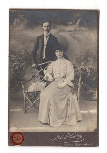 Fotografie Feines Paar - Wien 1910er / CAB X-27