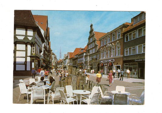 Ansichtskarte Rattenfängerstadt Hameln an der Weser / Bäckerstraße / I1-64
