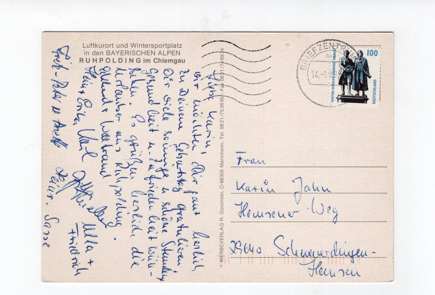 Ansichtskarte Ruhpolding im Chiemgau