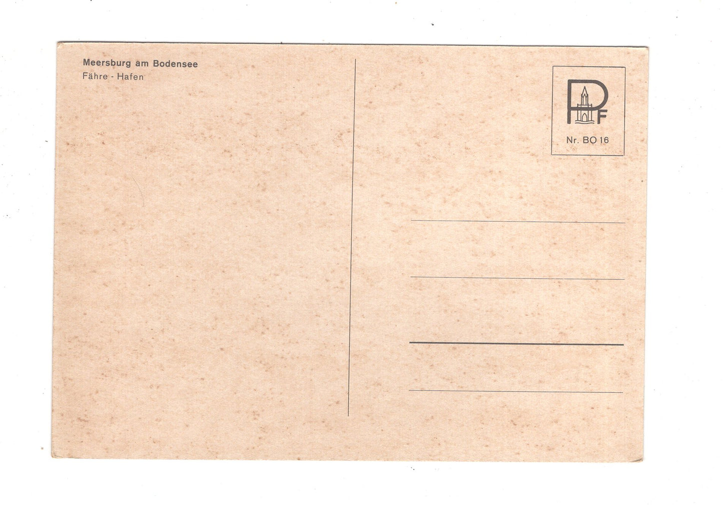 Ansichtskarte Meersburg am Bodensee / Fähre - Hafen / K1-53