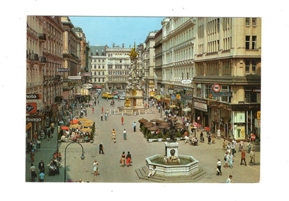 Ansichtskarte Wien / Graben mit Pestsäule / Österreich