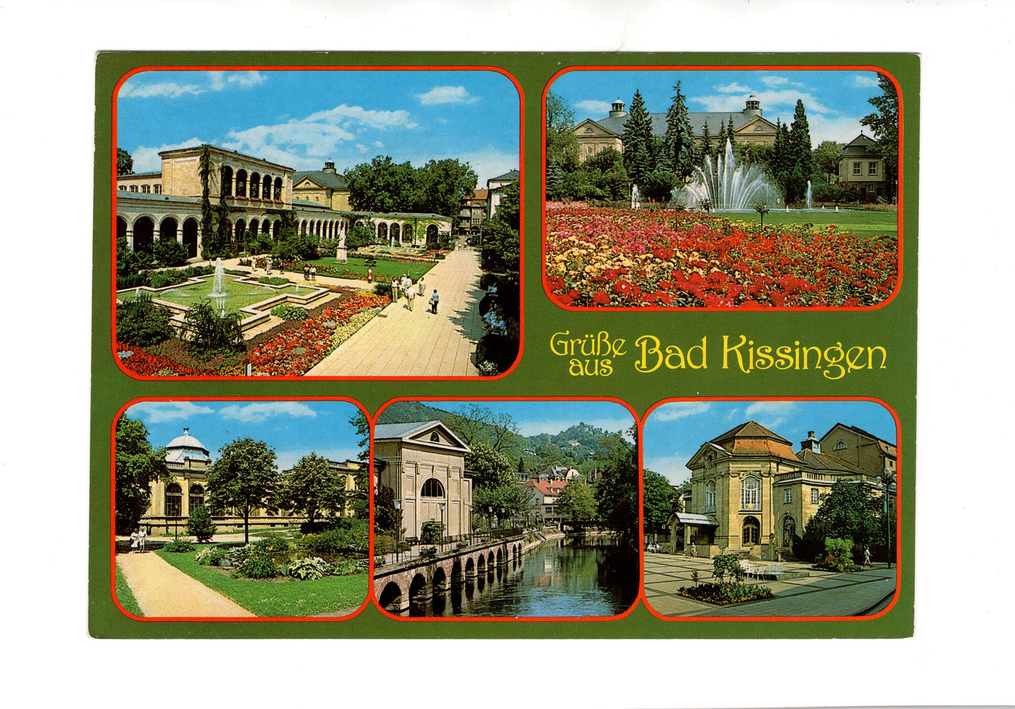 Ansichtskarte Bad Kissingen / Rosengarten +++
