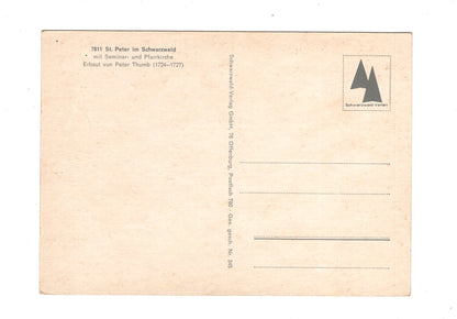 Ansichtskarte St. Peter im Schwarzwald mit Seminar- und Pfarrkirche / G1-69