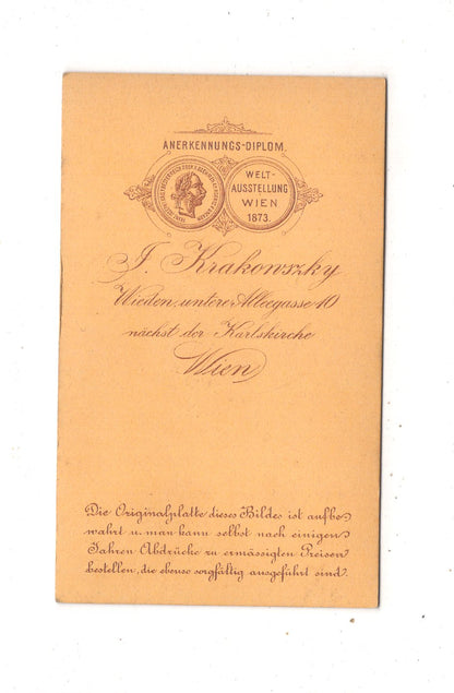 Fotografie Feiner Herr mit Uhr - Wien 1870er