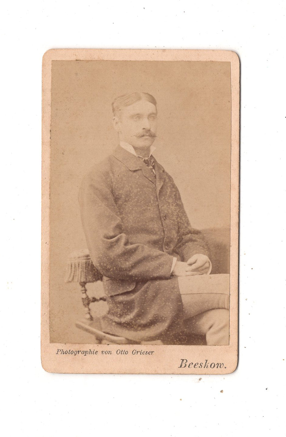 Fotografie Feiner Herr - Beeskow um 1880