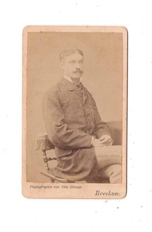 Fotografie Feiner Herr - Beeskow um 1880