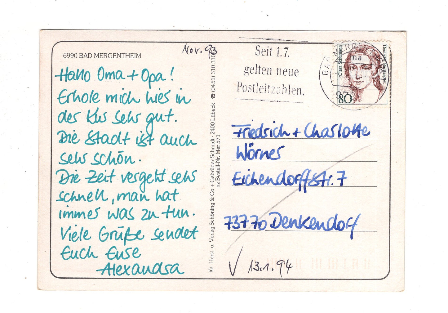 Ansichtskarte Bad Mergentheim / J1-60