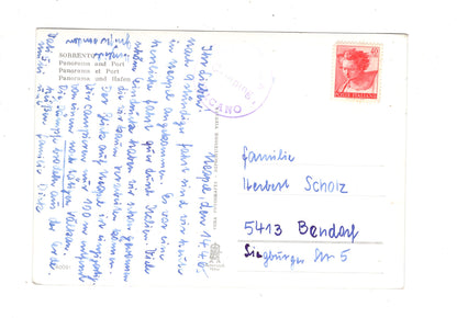 Ansichtskarte Sorrento / Panorama e porto / Italien / N1-59