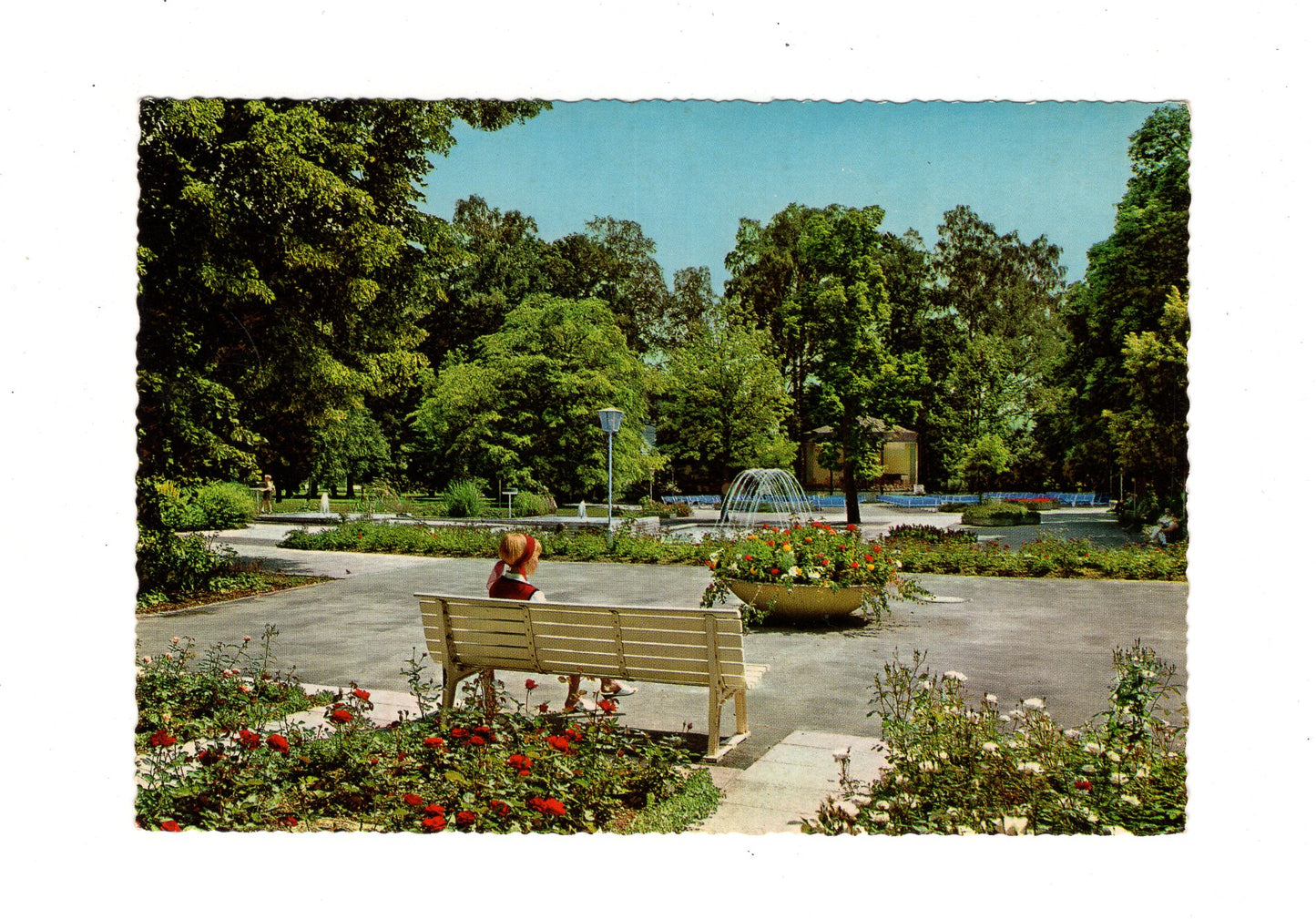 Ansichtskarte Bad Steben im Frankenwald / Kurpark