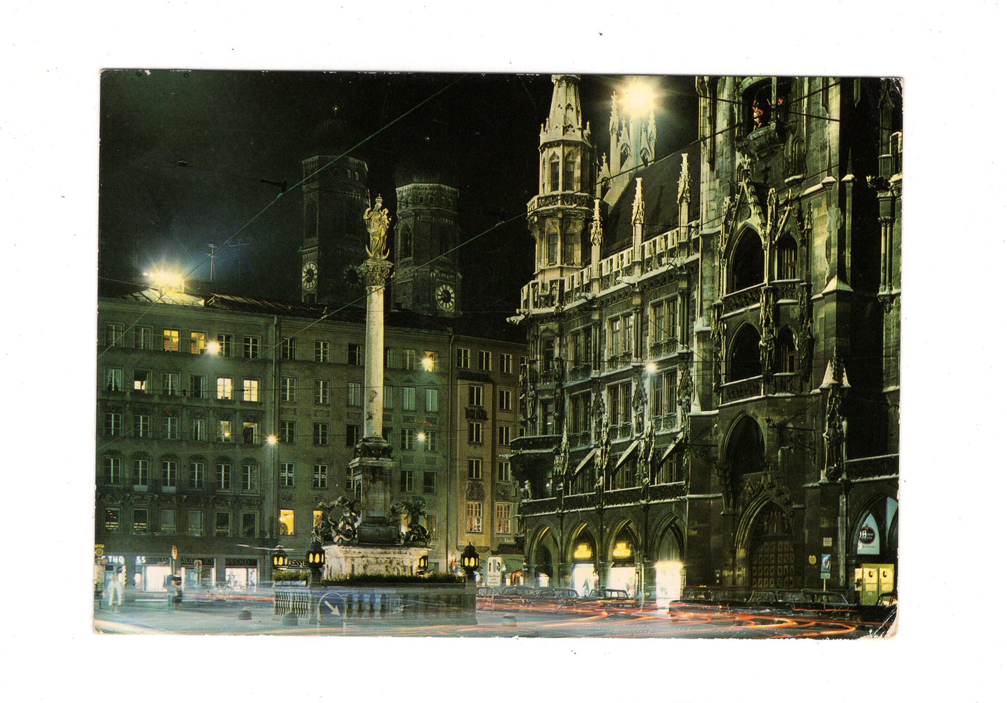 Ansichtskarte München / Mariensäule und Rathaus / G1-53