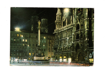 Ansichtskarte München / Mariensäule und Rathaus / G1-53