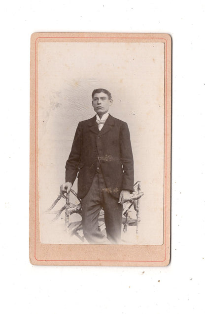 Fotografie Feiner Herr - unbekannter Ort 1890er