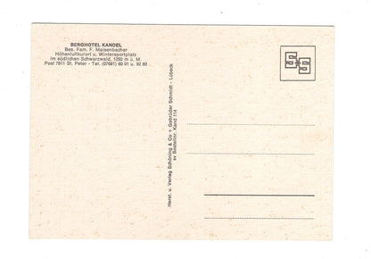 Ansichtskarte Berghotel Kandel / St. Peter im Schwarzwald / G1-69