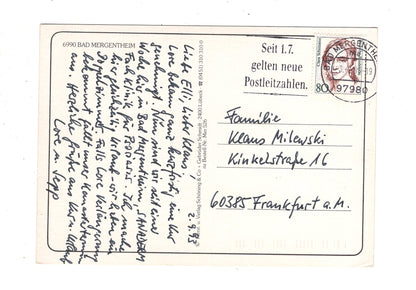 Ansichtskarte Bad Mergentheim / Schloss und Schlosskirche +++ / J1-60