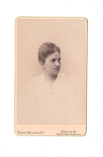 Fotografie Damenportrait - Berlin 1890er / CDV C1-16