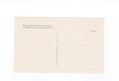 Ansichtskarte Blick von der Kasteiner Wand auf Bischofswiesen mit Watzmann