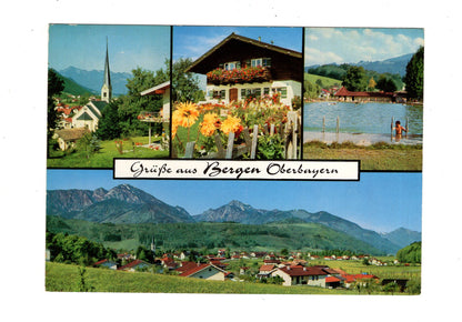 Ansichtskarte Bergen / Oberbayern / Ortskirche +++