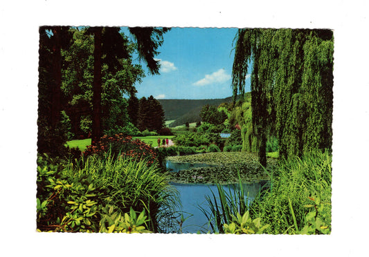 Ansichtskarte Bad Pyrmont / Malerwinkel im Kurpark