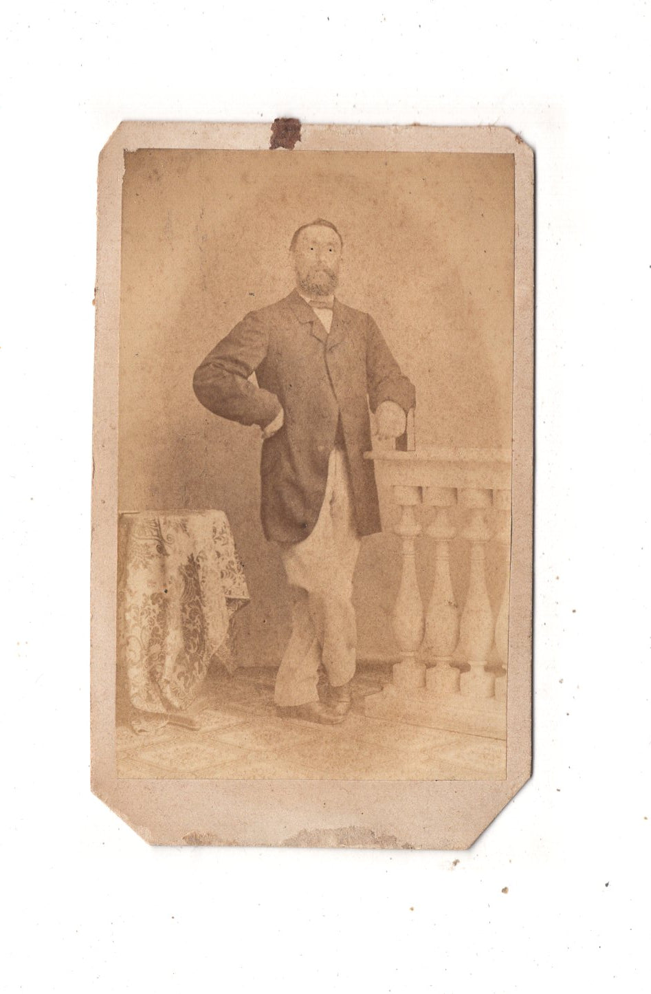 Fotografie Feiner Herr - unbekannter Ort 1860er