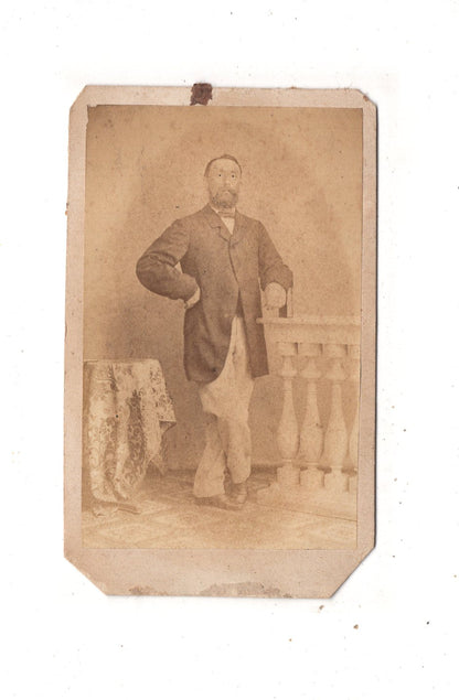 Fotografie Feiner Herr - unbekannter Ort 1860er