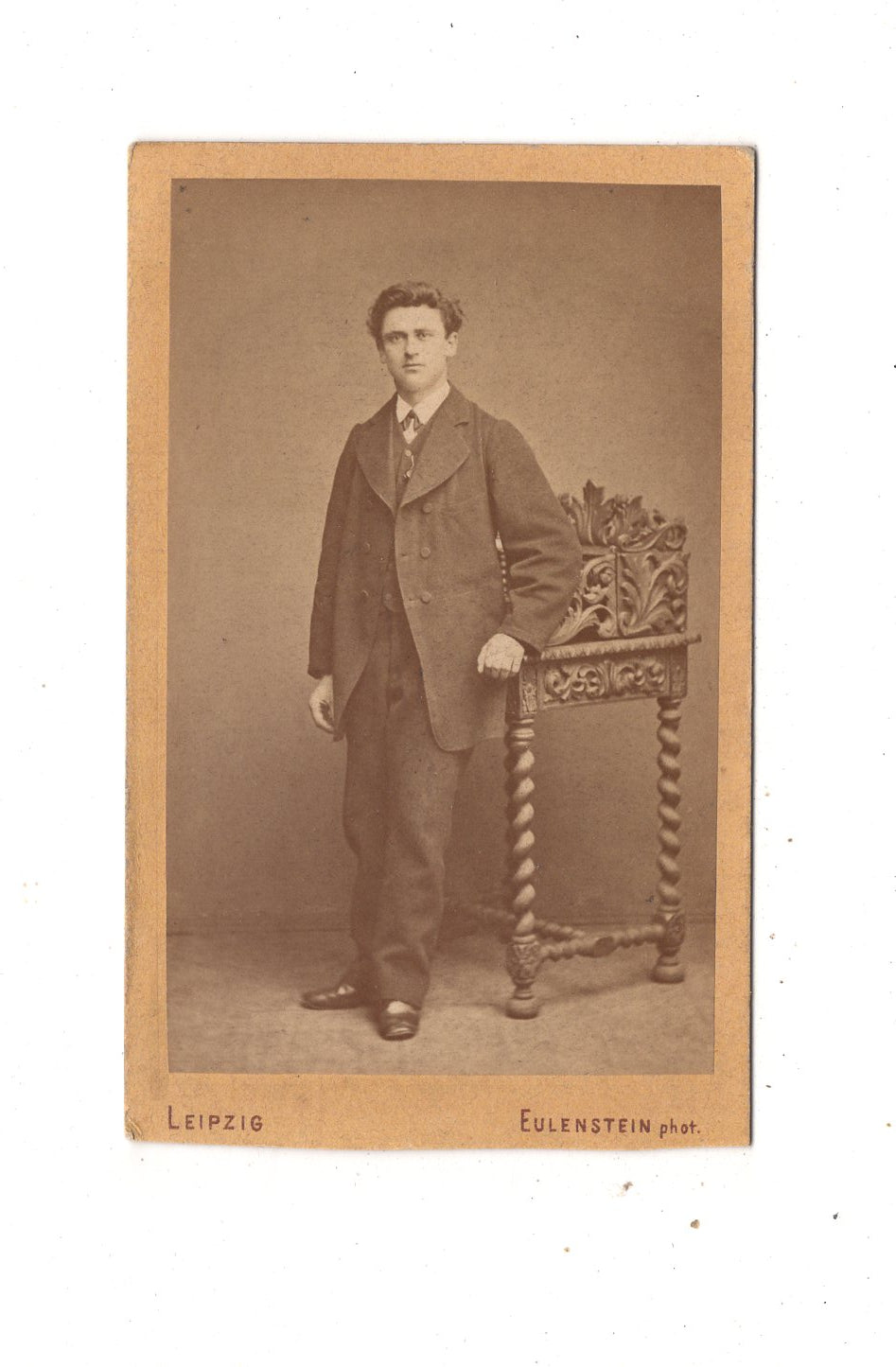 Fotografie Feiner Herr - Leipzig 1870er