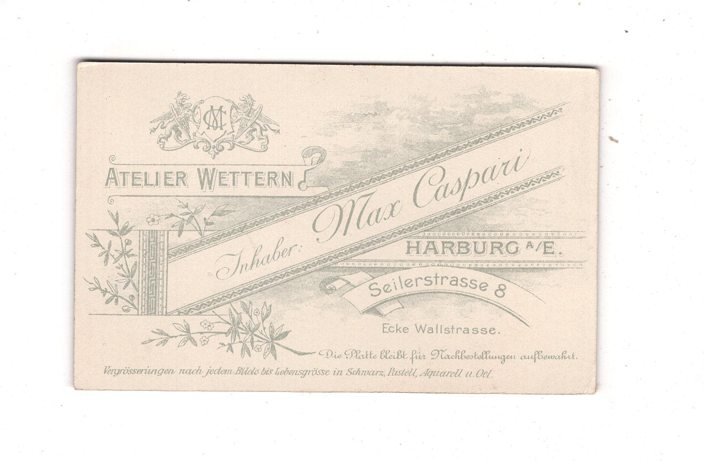 Fotografie Feine Paare - Hamburg-Harburg um 1900 / CDV L1-37