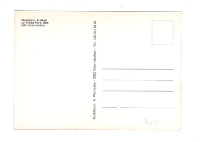 Ansichtskarte Obernkirchen / Marktplatz / Freibad +++ / H1-66