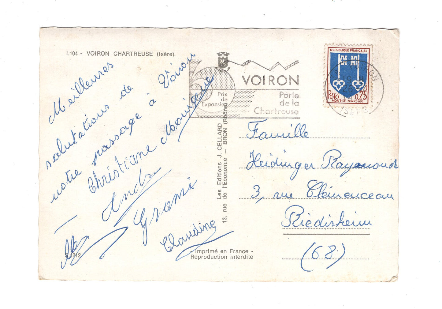 Ansichtskarte Voiron / Frankreich