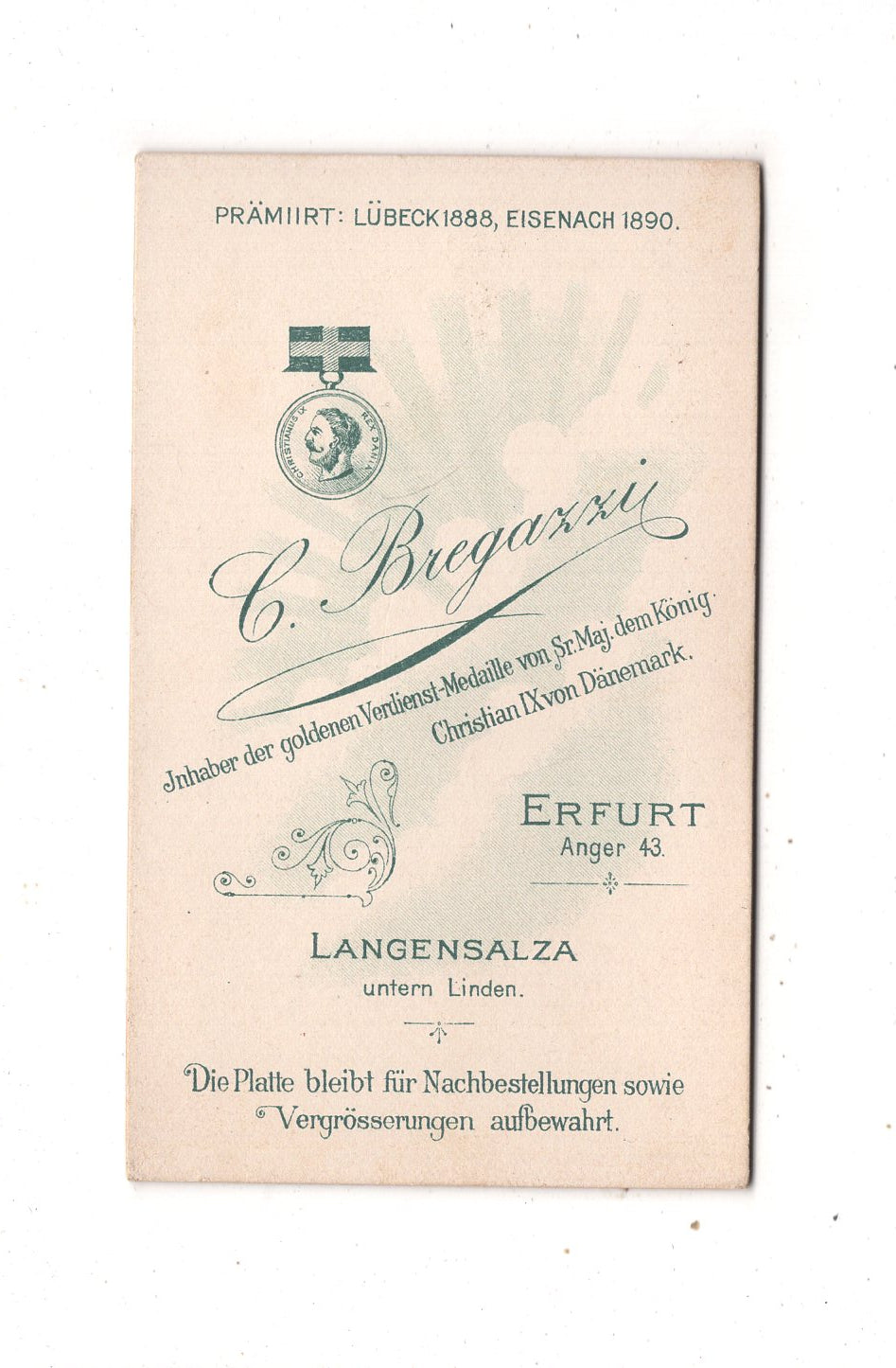 Fotografie Feiner Herr mit Kindern - Erfurt / Langensalza 1890er