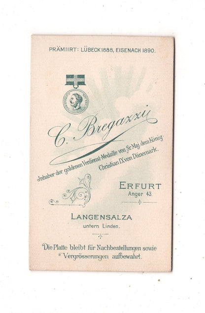 Fotografie Feiner Herr mit Kindern - Erfurt / Langensalza 1890er