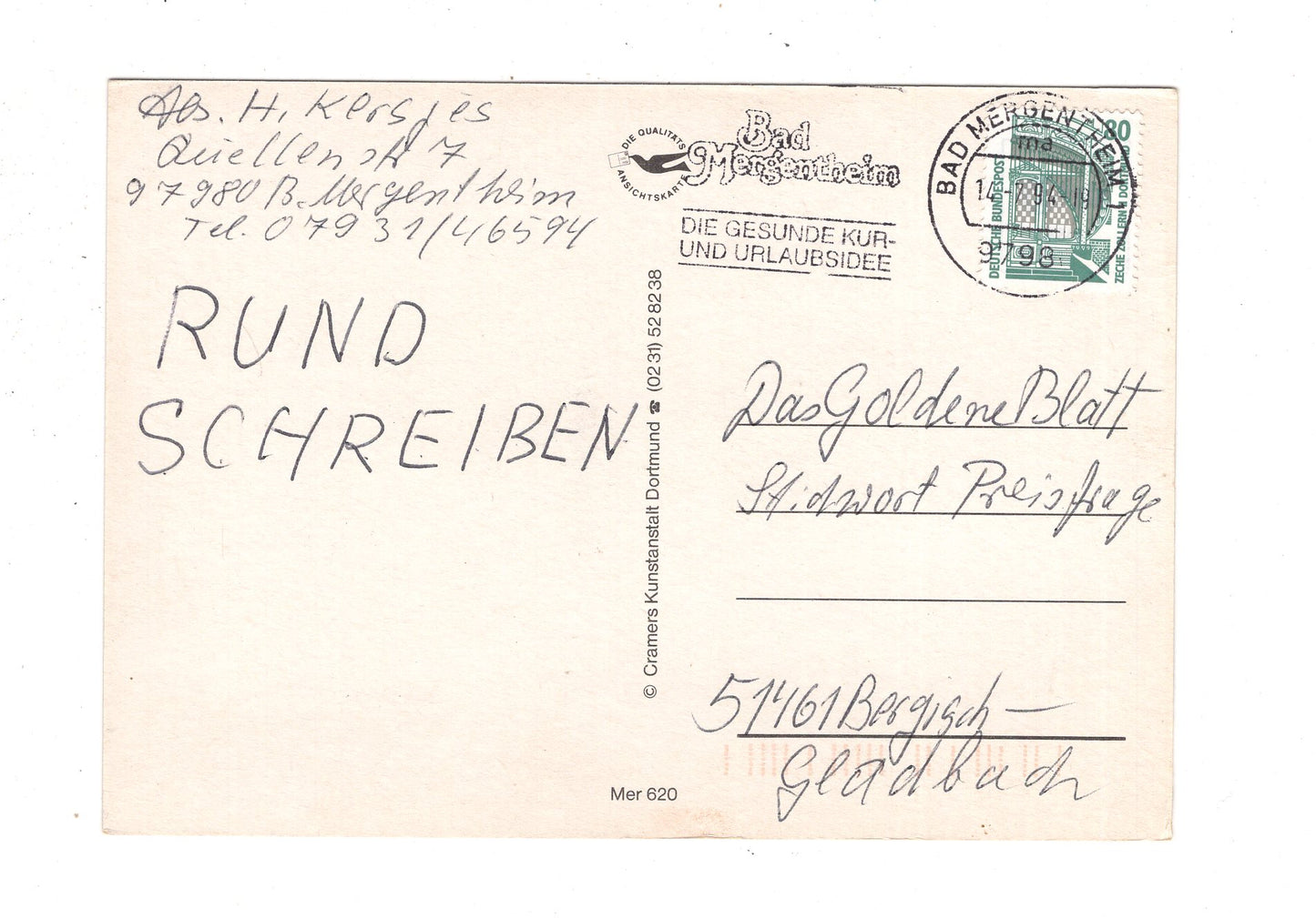 Ansichtskarte Bad Mergentheim / J1-60