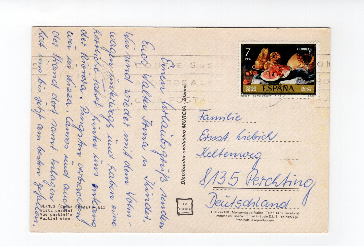 Ansichtskarte Blanes / Costa Brava / Spanien