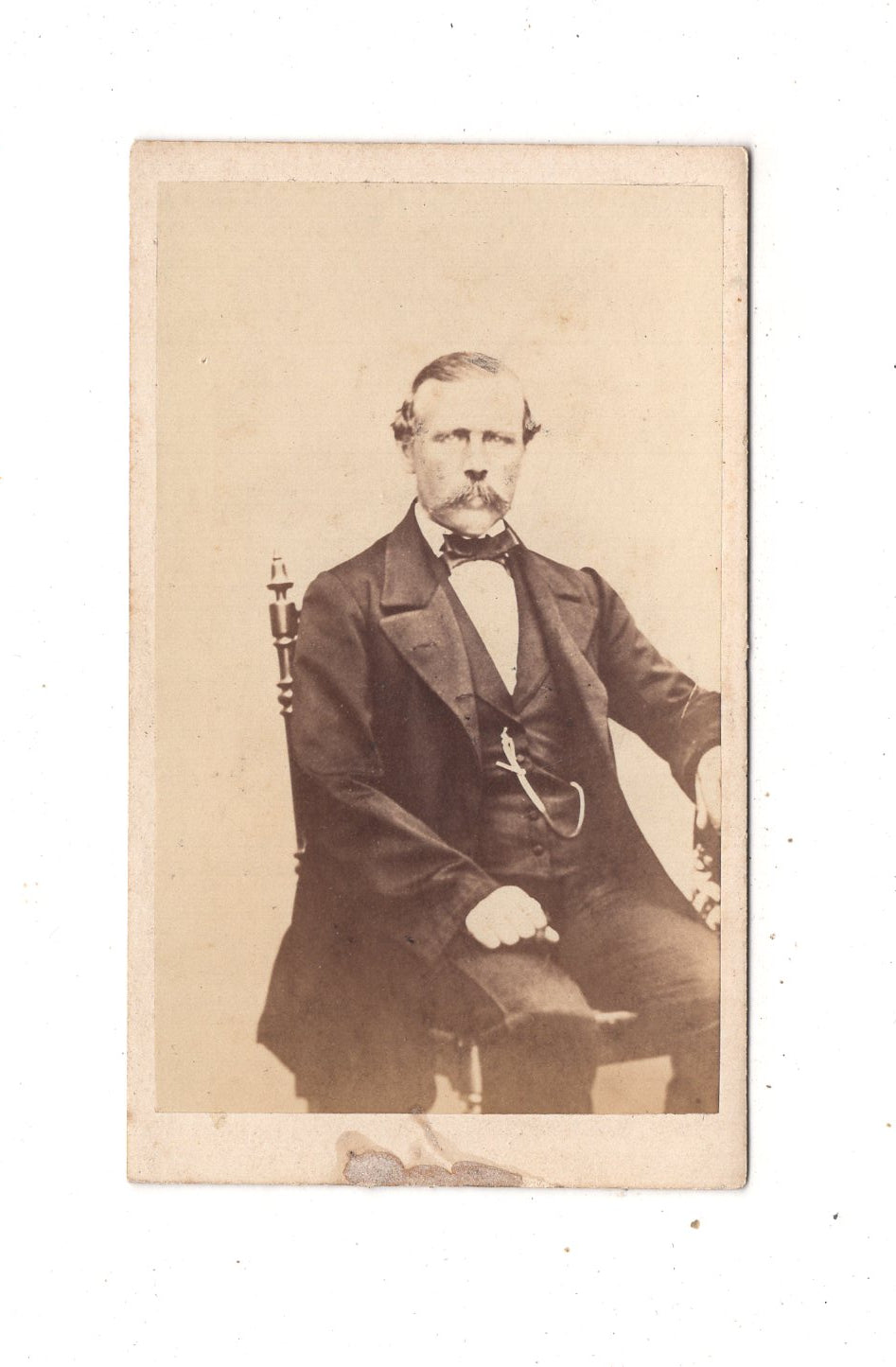 Fotografie Feiner Herr - unbekannter Ort 1860er