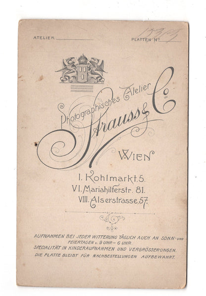 Fotografie Feine Dame und junger Herr - Wien 1900er / CAB X-27