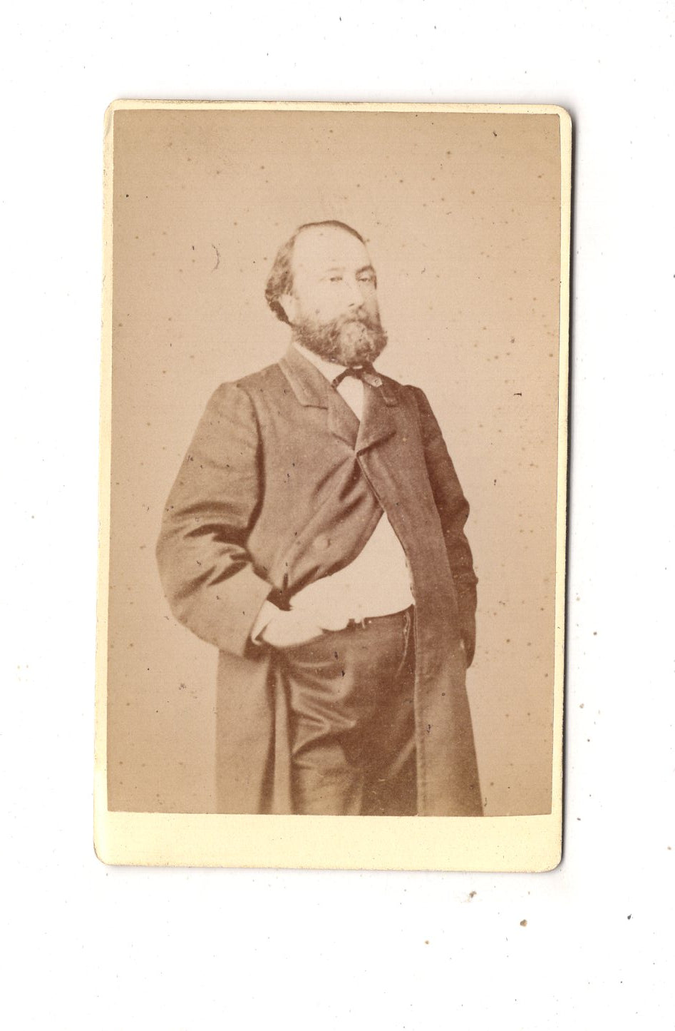 Fotografie Feiner Herr - unbekannter Ort 1870er