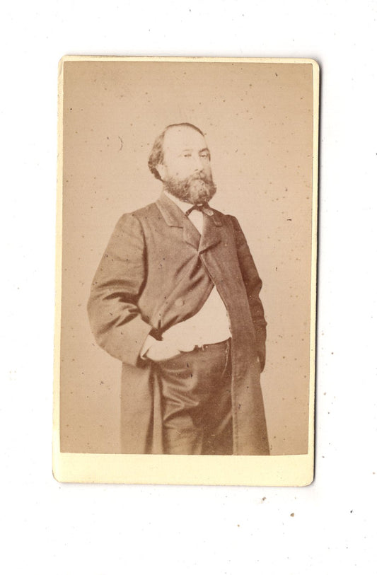 Fotografie Feiner Herr - unbekannter Ort 1870er