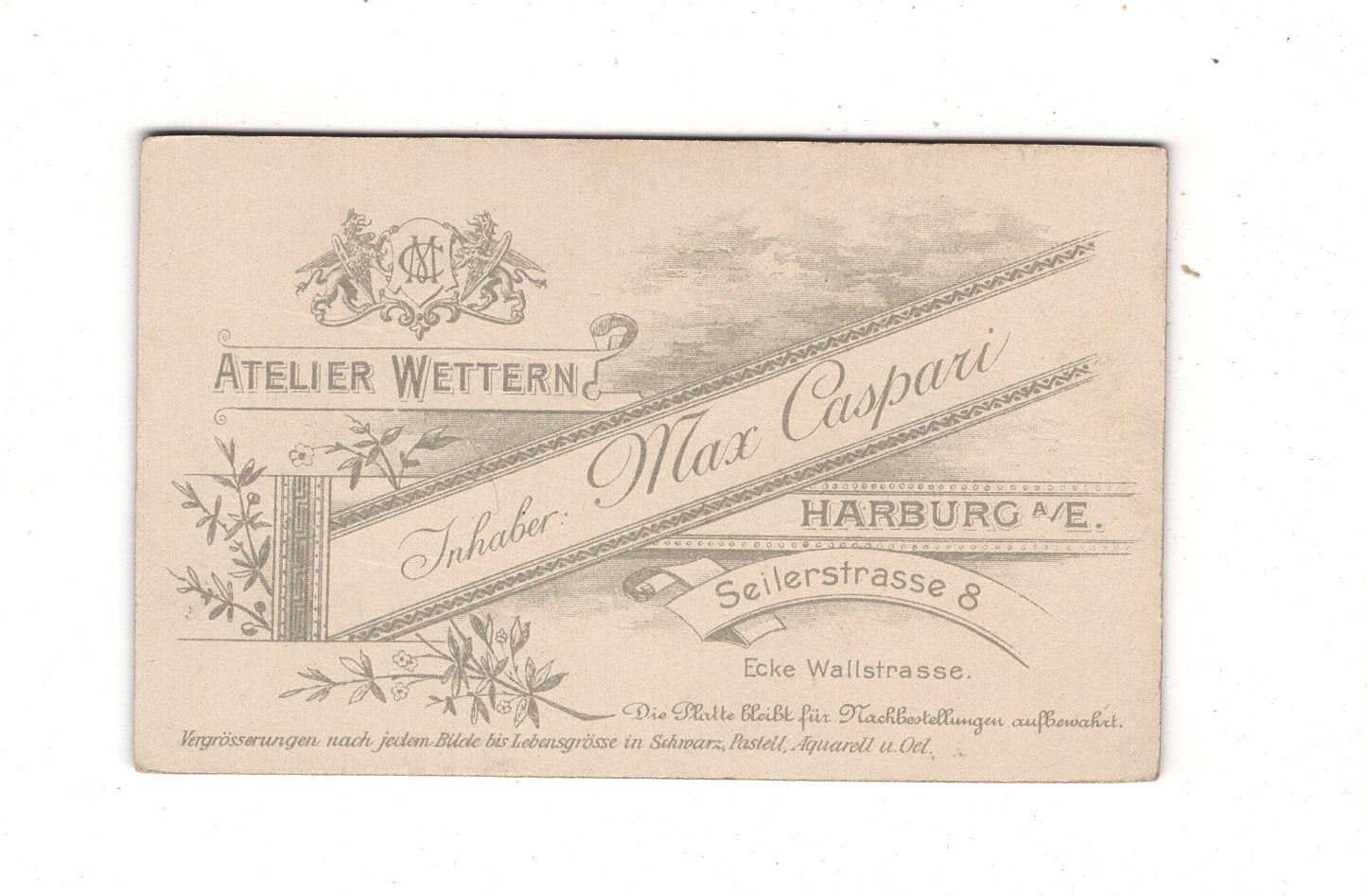 Fotografie Feine Paare - Hamburg-Harburg um 1900 / CDV L1-37