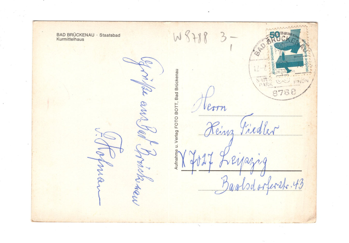 Ansichtskarte Bad Brückenau / Kurmittelhaus