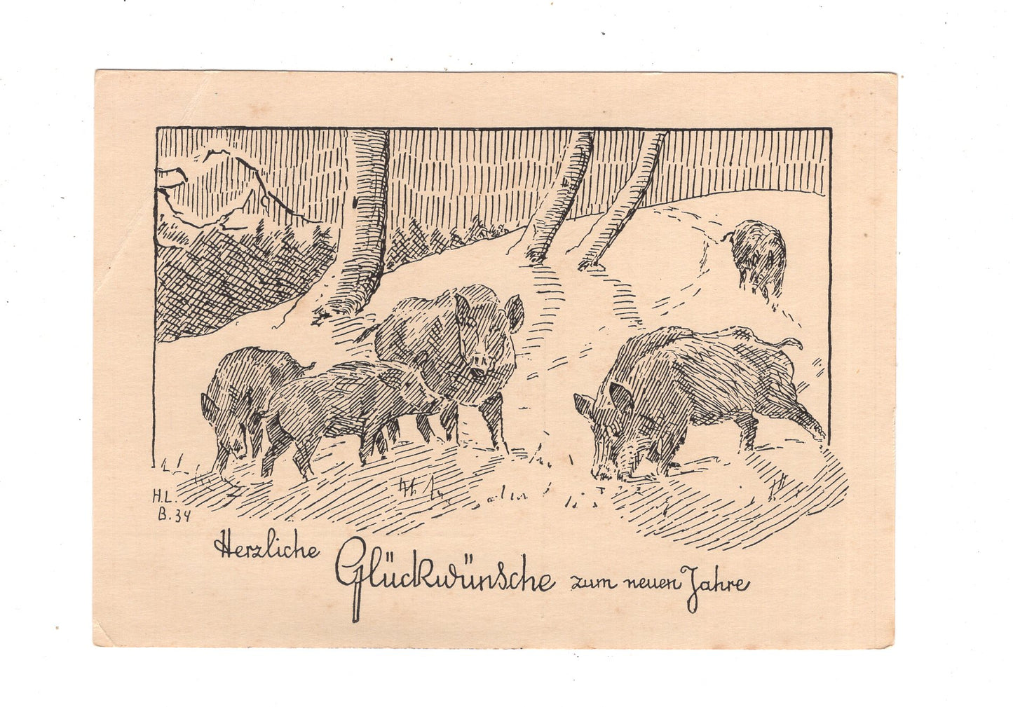 Ansichtskarte Feiertage / Frohes neues Jahr / L1-51