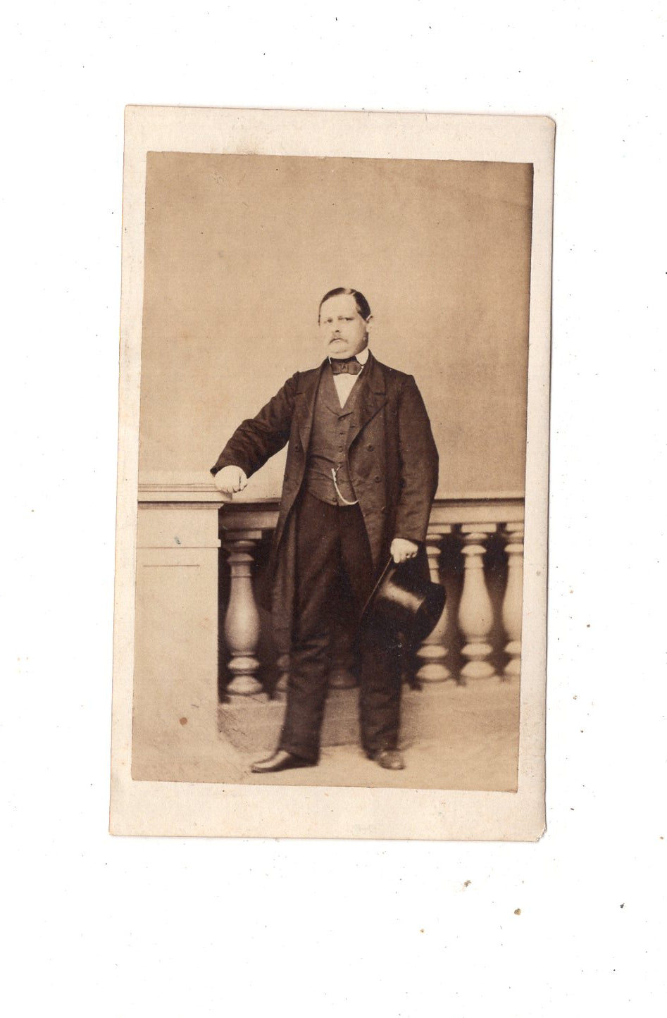 Fotografie Feiner Herr - unbekannter Ort 1860er