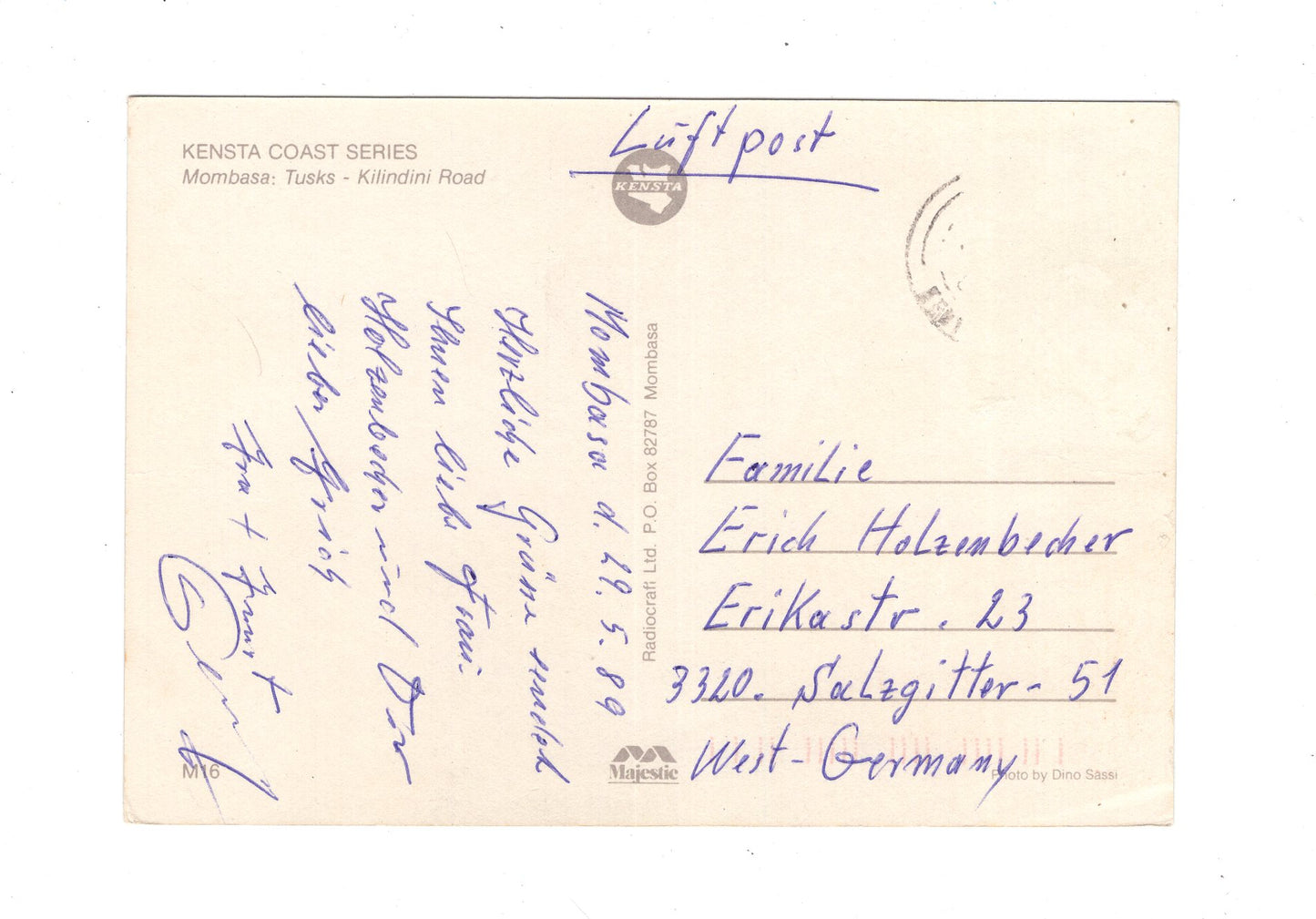 Ansichtskarte Mombasa / Tusks - Kilindini Road / Kenia